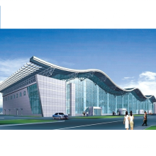 LF Profissão de quadros espacial estrutura de estrutura pré -fabricação telhado da estação ferroviária